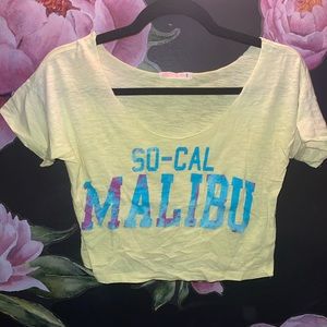“So-cal Malibu” crop- tshirt from ardene